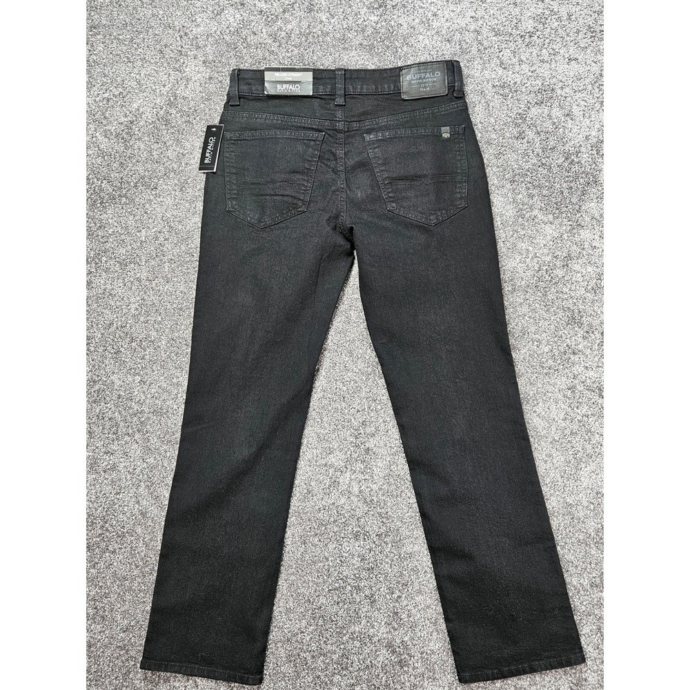 Buffalo David Bitton Driven Jeans Men's 30x30 Black Relaxed Straight Stretch NWT